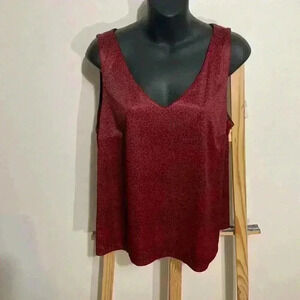 Girlfriends Maroon Leopard Tank Women’s Made in the U.S.A Size 3XL